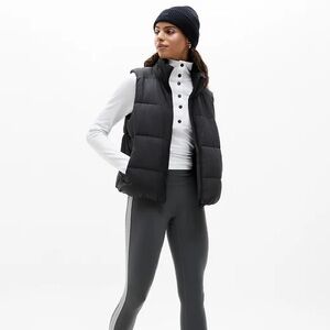 Athleta | Black Puffer Vest Size L